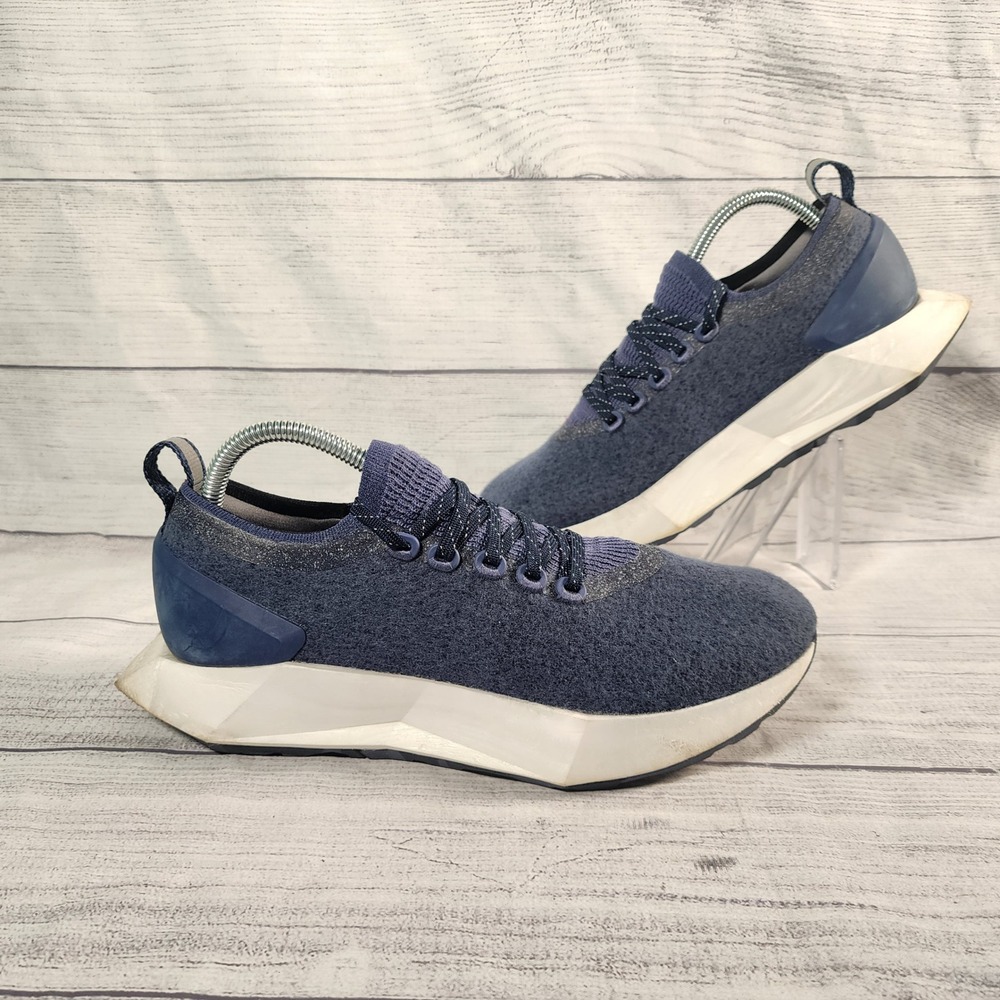 Allbirds Wool Flyer Womens 9.5 Navy Blue Merino Wool Running Shoes